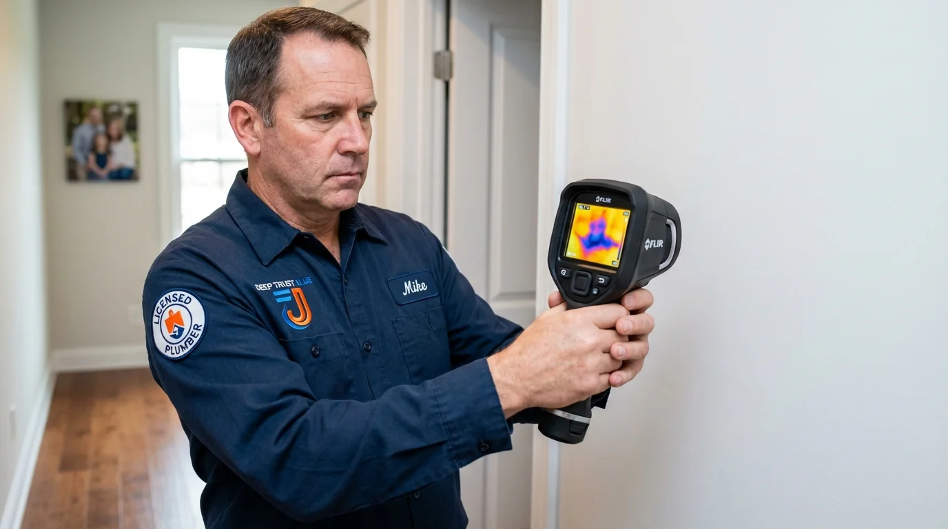 Thermal imaging leak detection by Johns Plumbing LLC in Highland Falls